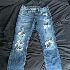 Distressed Silver Jeans